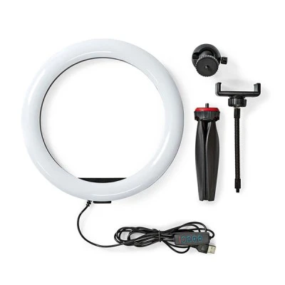 Ring Light 10" (26 cm) με 120 λάμπες LED τρίποδο στήριξης 6W με ρυθμιζόμενη ένταση & 3 λειτουργίες θερμοκρασίας χρώματος Ring Light 10" (26 cm) με 120 λάμπες LED τρίποδο στήριξης 6W με ρυθμιζόμενη ένταση & 3 λειτουργίες θερμοκρασίας χρώματος