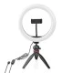 Ring Light 10" (26 cm) με 120 λάμπες LED τρίποδο στήριξης 6W με ρυθμιζόμενη ένταση & 3 λειτουργίες θερμοκρασίας χρώματος Ring Light 10" (26 cm) με 120 λάμπες LED τρίποδο στήριξης 6W με ρυθμιζόμενη ένταση & 3 λειτουργίες θερμοκρασίας χρώματος