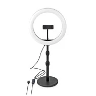 LED Ring Light 10" 26 cm με 120 λάμπες 6W επιτραπέζια βάση στήριξης & 3 λειτουργίες θερμοκρασίας χρώματος (2700-6700K) LED Ring Light 10" 26 cm με 120 λάμπες 6W επιτραπέζια βάση στήριξης & 3 λειτουργίες θερμοκρασίας χρώματος (2700-6700K)
