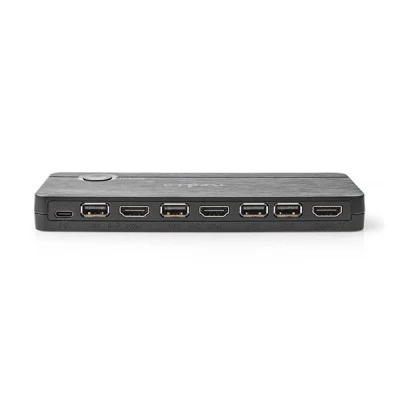 Μετατροπέας / Switch από 2xHDMI + 1xUSB - C θηλυκό + 2xUSB - A θηλυκό σε 1xHDMI + 2xUSB - A θηλυκό