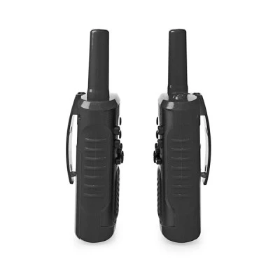  Walkie talkie με εμβέλεια έως και 6 km σε μαύρο χρώμα ABS με φωτιζόμενη οθόνη 0.9" 