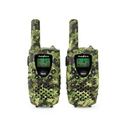  Walkie talkie με εμβέλεια έως και 8 km σε χρώμα παραλλαγής με 8 κανάλια συχνοτήτων & φωτιζόμενη οθόνη 0.9" 