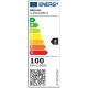 Προβολέας LED SMD 100W ενδιάμεσο χρώμα φωτός 4100K IP65 σε μαύρο χρώμα & ανιχνευτή κίνησης 