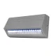 Led φωτιστικό επίτοιχο κυρτό γκρι 3.2W 230V μπλε φως 18led στεγανό IP54 Led φωτιστικό επίτοιχο κυρτό γκρι 3.2W 230V μπλε φως 18led στεγανό IP54