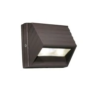 LED φωτιστικό επίτοιχο 1W αλουμινίου κυρτό με θερμό λευκό φως σαγρέ σκουριά εξωτερικού χώρου IP54 