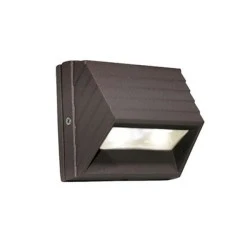 LED φωτιστικό επίτοιχο 1W αλουμινίου κυρτό με θερμό λευκό φως σαγρέ σκουριά εξωτερικού χώρου IP54 