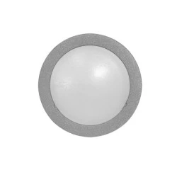 Led φωτιστικό επίτοιχο στρογγυλό γκρι 0.7W 230V μπλε φως με 12led στεγανό IP54 Led φωτιστικό επίτοιχο στρογγυλό γκρι 0.7W 230V μπλε φως με 12led στεγανό IP54