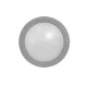 Led φωτιστικό επίτοιχο στρογγυλό γκρι 0.7W 230V μπλε φως με 12led στεγανό IP54 Led φωτιστικό επίτοιχο στρογγυλό γκρι 0.7W 230V μπλε φως με 12led στεγανό IP54