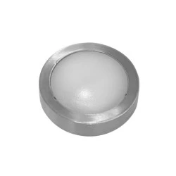 Led φωτιστικό επίτοιχο στρογγυλό σατινέ 0.7W 230V μπλε φως με 12led στεγανό IP54