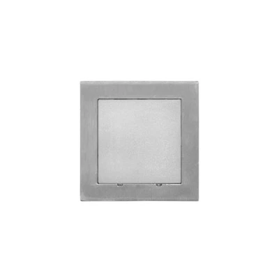 Led φωτιστικό επίτοιχο τετράγωνο 71x71mm σατινέ 0,6W 230V ψυχρό φως στεγανό IP54