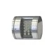Led φωτιστικό επίτοιχο κυλινδρικό σατινέ 1.5W ψυχρό φως μονής κατεύθυνσης 15led 230V στεγανό IP54