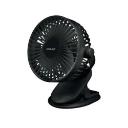 Ανεμιστήρας επιτραπέζιος 4W mini με USB 5V και μανταλακι σε μαύρο χρώμα με διάμετρο Φ14 