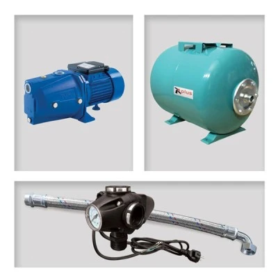 Πιεστικό μοντάζ JM10 + 50Lt οριζόντιο ZILMET