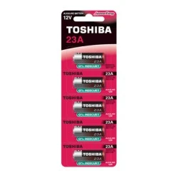 Αλκαλική μπαταρία TOSHIBA 23A BP-1C 12V με δυνατή απόδοση και μεγάλη διάρκεια ζωής συσκευασία 5 τμχ