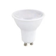 Λάμπα led smd GU10 3W 230V AC ντιμαριζόμενη 4000k ενδιάμεσο  λευκό φως δέσμης 100° 265 lumen Ø50mm