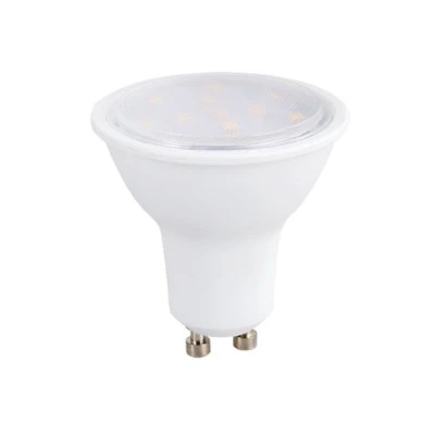 Λάμπα led smd GU10 3W 230V AC ντιμαριζόμενη 4000k ενδιάμεσο  λευκό φως δέσμης 100° 265 lumen Ø50mm