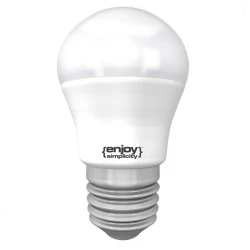 Λάμπα led σφαιρική E27 Φ45 5.5W 230V 6500k ψυχρό λευκό φως 