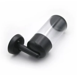 Φωτιστικό απλίκα pc κύλινδρος up γραφίτης Ø91mm h36cm με ντουί Ε27 εξωτερικού χώρου στεγανό IP44