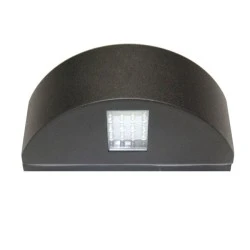 Led φωτιστικό επίτοιχο ημικύκλιο μαύρο 1.6W ψυχρό φως μονής κατεύθυνσης 20led 230V στεγανό IP54