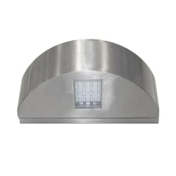 Led φωτιστικό 3,3W επίτοιχο ημικύκλιο σατινέ μπλε φως διπλής κατεύθυνσης 40led 230V στεγανό IP54