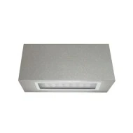 Led φωτιστικό επίτοιχο ορθογώνιο γκρι 1.6W ψυχρό φως μονής κατεύθυνσης 24led 230V στεγανό IP54