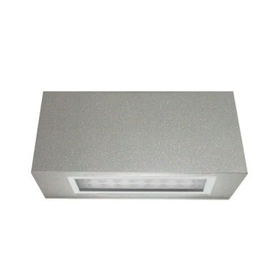 Led φωτιστικό επίτοιχο ορθογώνιο γκρι 1.6W μπλε φως μονής κατεύθυνσης 24led 230V στεγανό IP54 Led φωτιστικό επίτοιχο ορθογώνιο γκρι 1.6W μπλε φως μονής κατεύθυνσης 24led 230V στεγανό IP54