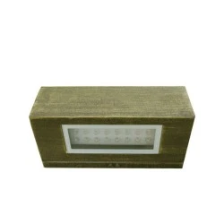 Led φωτιστικό επίτοιχο ορθογώνιο ρουστίκ 1.6W θερμό φως μονής κατεύθυνσης 24led 230V στεγανό IP54