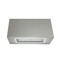 Led φωτιστικό επίτοιχο ορθογώνιο γκρι 3.3W μπλε φως διπλής κατεύθυνσης 40led 230V στεγανό IP54