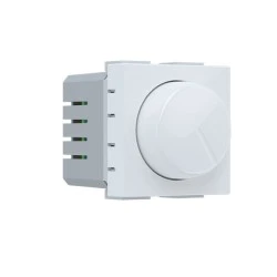Διακόπτης MODYS περιστροφικός Α/Ρ DIMMER LED (7-110W) 2M 250VAC IP20 σε λευκό χρώμα 