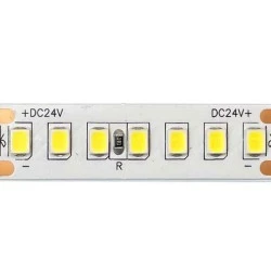 LED ταινία μήκους 25m 14.4W/M  24V DC με θερμό χρώμα φωτός  2700K 1850LM/M κατάλληλη για εσωτερικό χώρο IP20 με πλάτoς 10mm