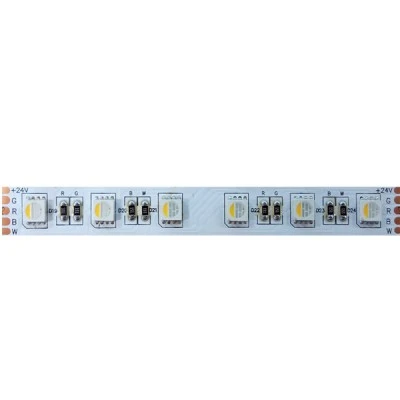 Tαινία LED μήκους 5m 17W/M 24V DC με χρώμα φωτός RGBW & θερμό λευκό 2700K κατάλληλη για εσωτερικό χώρο με πλάτος 12mm