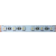 Ταινία  LED μήκους 5m 17W/M 24V DC με χρώμα φωτός RGBW & ουδέτερο λευκό 4000K  με πλάτος 12mm κατάλληλη για εσωτερικό χώρο