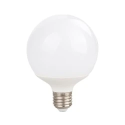 Λάμπα LED Curvodo Globe E27 230V10W 800Lm με ψυχρό χρώμα φωτός 6.400K με διάμετρο Φ95 ντιμαριζόμενη