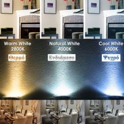 Λάμπα LED Curvodo Globe E27 230V10W 800Lm με ψυχρό χρώμα φωτός 6.400K με διάμετρο Φ95 ντιμαριζόμενη