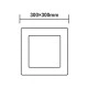 Φωτιστικό LED SLIM PANEL ARCA επίτοιχο-οροφής τετράγωνο σε λευκό χρώμα 230V AC 24W σε θερμό χρώμα φωτός 3000K 2200Lm 