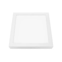 Φωτιστικό LED SLIM PANEL ARCA επίτοιχο-οροφής τετράγωνο σε λευκό χρώμα 230V AC 24W σε θερμό χρώμα φωτός 3000K 2200Lm 