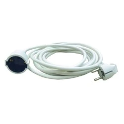 Προέκταση σούκο 16A 250V H05VV-F 3x1.5mm² με καλώδιο μήκους10m σε λευκό χρώμα 