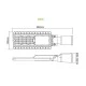Φωτιστικό δρόμου BISE LED LUMINAIRE 60W 8400LM με ενδιάμεσο χρώμα φωτός 4000K 150Χ75˚ 230V AC IP66 στεγανό Φωτιστικό δρόμου BISE LED LUMINAIRE 60W 8400LM με ενδιάμεσο χρώμα φωτός 4000K 150Χ75˚ 230V AC IP66 στεγανό
