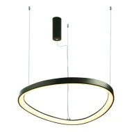 Φωτιστικό LED κρεμαστό ΗΑRMONY 74W σε θερμό φως 3000K 6500LM σε μαύρο χρώμα σώματος από αλουμίνιο IP20 