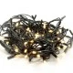 100 LED λαμπάκια σε σειρά ανά 10cm  6,8 W με θερμό χρώμα φωτός  IP44  μήκος 10m με μαύρο καλώδιο