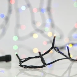 280 LED λαμπάκια 31V RGB με πρόγραμμα επέκταση έως 5 σετ με πράσινο καλώδιο χωρίς μετασχηματιστή IP44 & μήκος 2092cm
