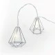 Διακοσμητικά λαμπάκια METAL DIAMOND με 10 LED σε σειρά θερμό χρώμα φωτός από ασημί μέταλλο & χρονοδιακόπτη Διακοσμητικά λαμπάκια METAL DIAMOND με 10 LED σε σειρά θερμό χρώμα φωτός από ασημί μέταλλο & χρονοδιακόπτη