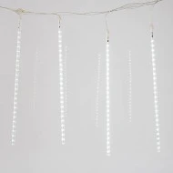 180 LED SNOWDROPS FLASH 18Lx10 με μήκος 30cm & χρονοδιακόπτη 6/18  IP44 με διάφανο καλώδιο 