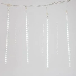SNOWDROP 240 LED λαμπάκια με ψυχρό χρώμα φωτός  30LX8DROPS με μήκος 50cm IP44 7.4m+5m & διάφανο καλώδιο