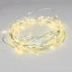 100 LED λαμπάκια σε σειρά 10m 1.8W με κίτρινο χρώμα φωτός & ασημί καλώδιο χαλκού με 8 λειτουργίες IP44 