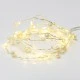 20 LED λαμπάκια με πέρλες 1.2W θερμό λευκό χρώμα φωτός με ασημί καλώδιο χαλκού IP20 & μήκος 2m 