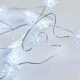 20 LED λαμπάκια χιονονιφάδα σε ψυχρό χρώμα φωτός & ασημί καλώδιο χαλκού IP20 μήκος 2m
