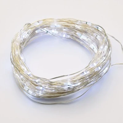 20 LED λαμπάκια 1.2W σε σειρά με ψυχρό χρώμα φωτός ασημί καλώδιο χαλκού IP20 με μήκος 2m 20 LED λαμπάκια 1.2W σε σειρά με ψυχρό χρώμα φωτός ασημί καλώδιο χαλκού IP20 με μήκος 2m