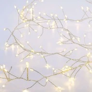 50 LED λαμπάκια 3W σε σειρά θερμό χρώμα φωτός & ασημί καλώδιο χαλκού  με μήκος 2.5m IP20