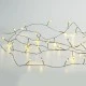 50 LED λαμπάκια 3W σε σειρά με θερμό χρώμα φωτός & μαύρο καλώδιο χαλκού IP20 με μήκος 2.5m